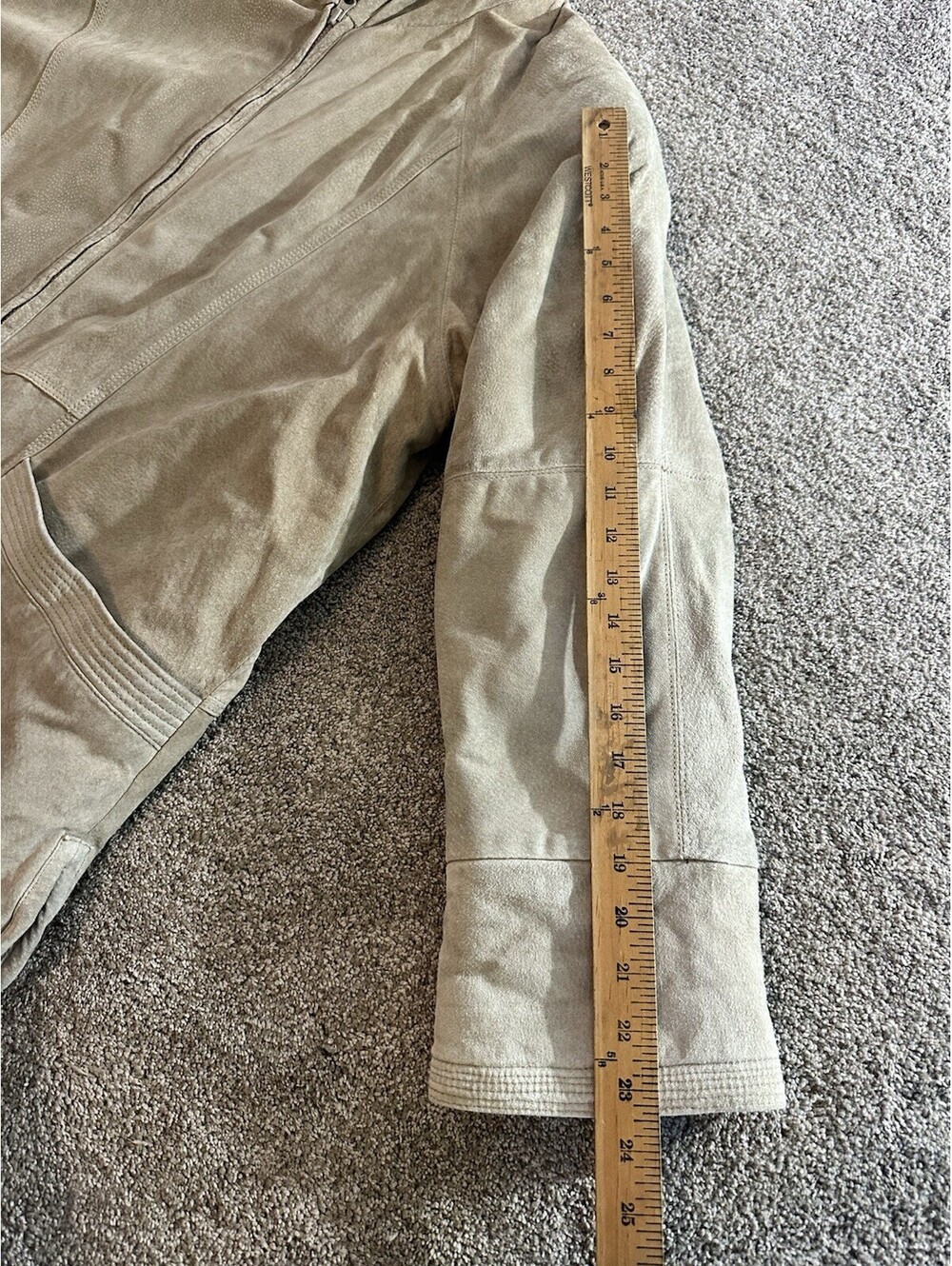 Y2K Leopard Cheetah Print Lined St Johns Bay Suede Hooded Jacket Coat L Petite - Picture 10 of 13